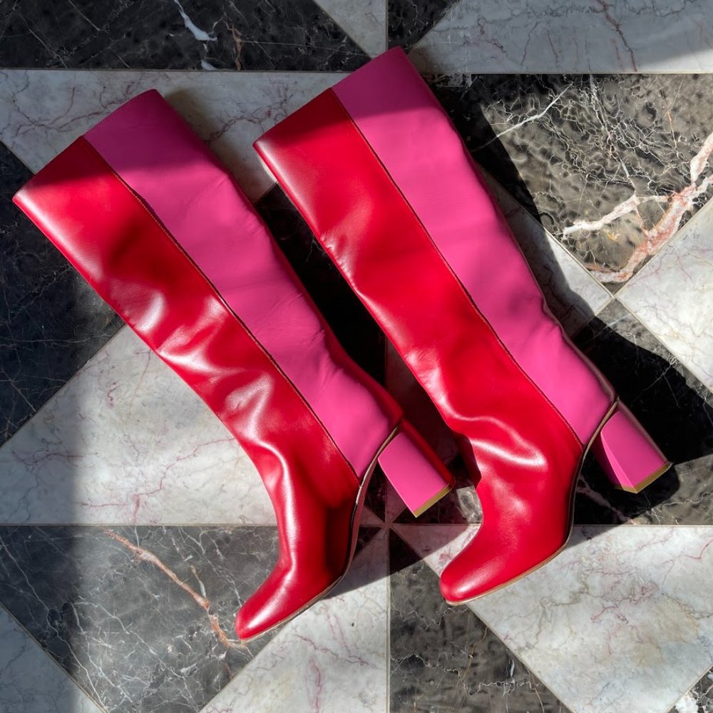 RED Valentino Avired Two Tone Boots